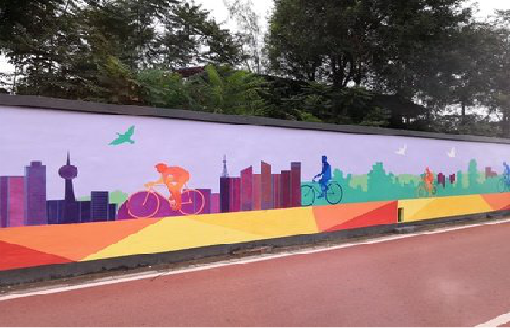  遂平墙体彩绘-围墙