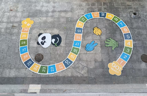  遂平地面游戏彩绘