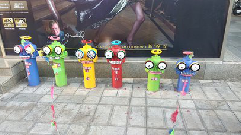  遂平商业区彩绘