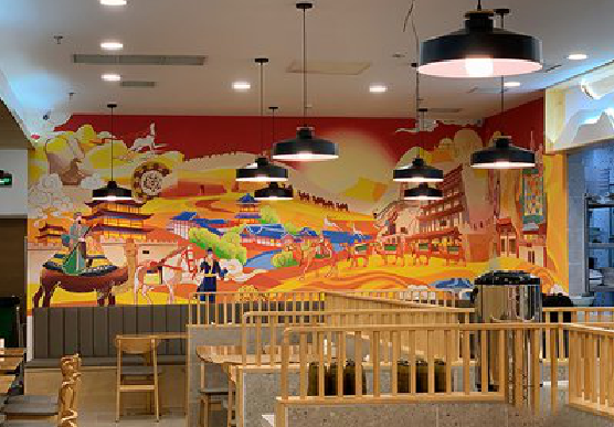  遂平商业空间彩绘介绍。