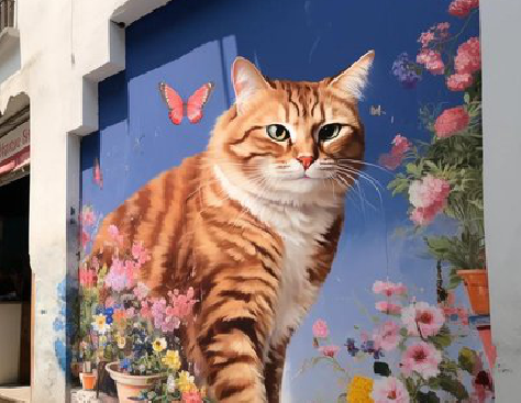  遂平自己绘制有个性的手绘墙