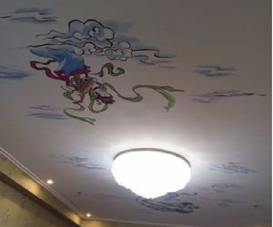  遂平如何快速绘制天花板上的手绘墙？