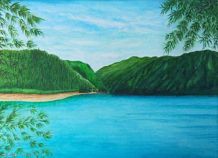  遂平在墙绘中，如何绘画绿水青山？